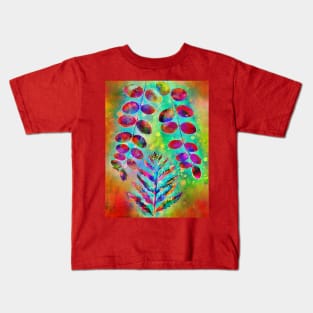 Botanical Autumn leaves Kids T-Shirt